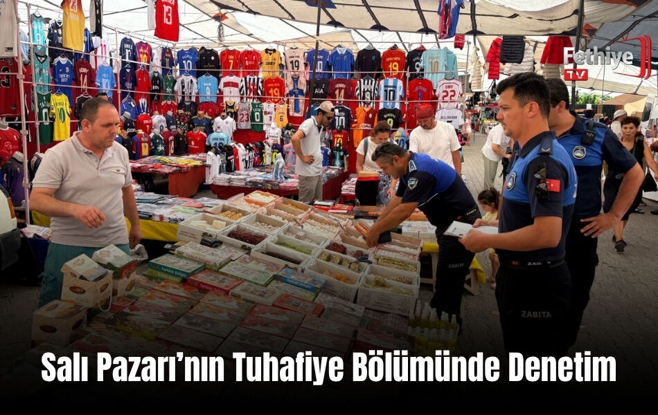 Salı Pazarı’nın Tuhafiye Bölümünde Denetim
