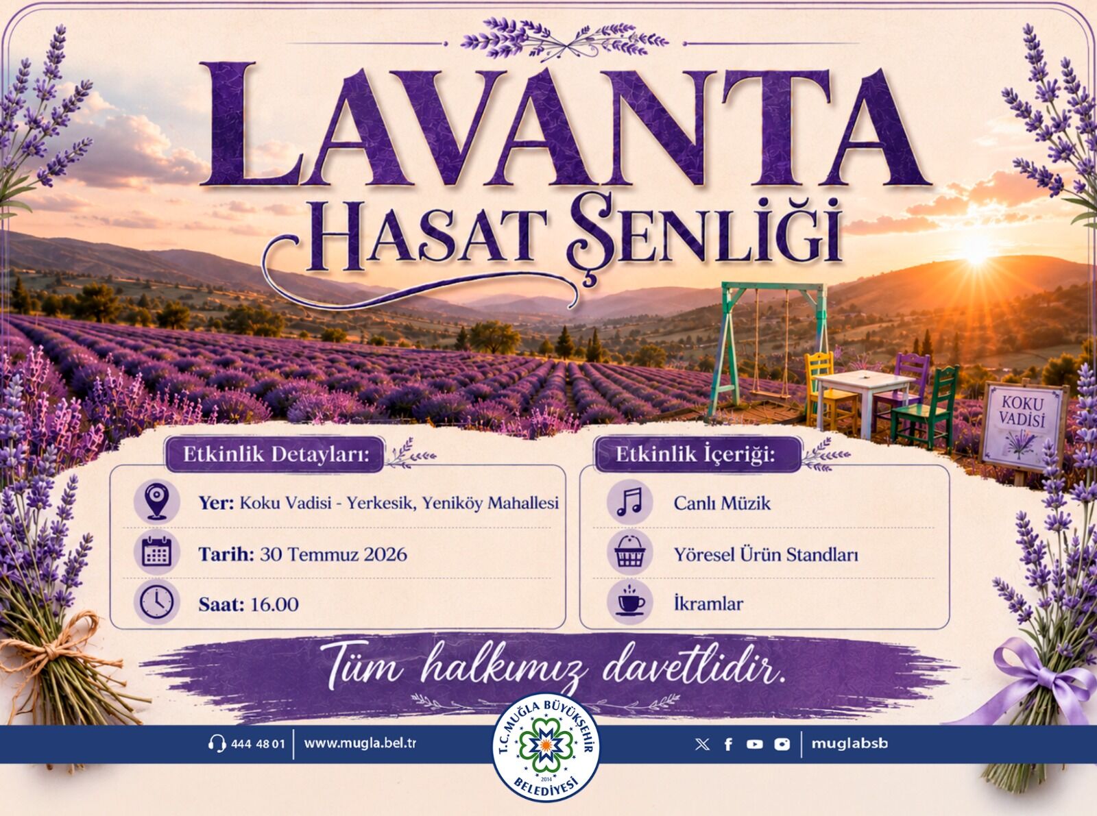 Lavanta Hasat Şenliği 30 Temmuz'da Koku Vadisi'nde Başlıyor (1)