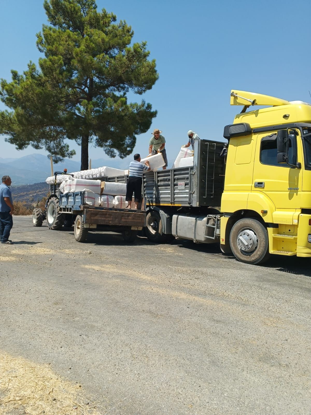 Kahramanmaraş’tan Seydikemer’eki Yangınzede Besicilere 24 Ton Saman Desteği (3)